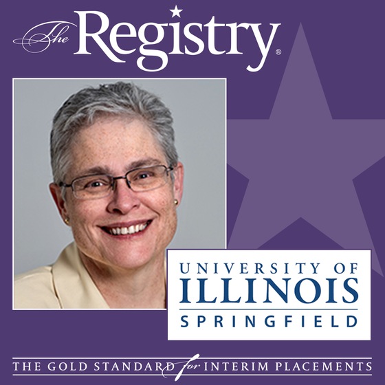 The Registry is pleased to announce the appointment of Karen Whitney as Interim Chancellor at University of Illinois Springfield