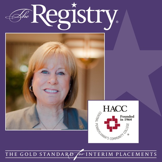 The Registry is pleased to announce the appointment of Ellen Horsch as Interim Vice President Human Resources at HACC, Central Pennsylvania's Community College