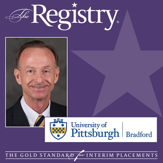 Congratulations to Registry Member Bill Schafer on his recent placement as Interim Vice President and Dean of Students at the University of Pittsburgh at Bradford.