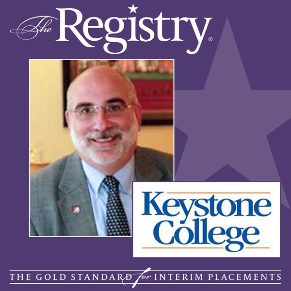 Best wishes to Registry Member David Arnold on his placement as Interim Provost at Keystone College.