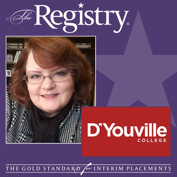 Best wishes to Registry Member Deborah Garrison on her placement as Interim Dean for the School of Nursing at D'Youville College.