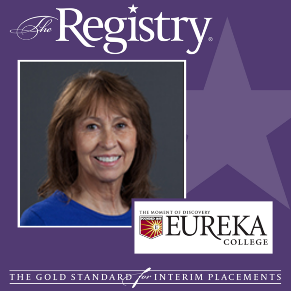 Congratulations to Registry Member Cindy Sisson on her placement as Interim Dean of Enrollment Management at Eureka College.
