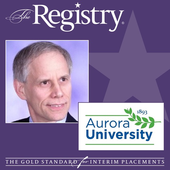 Congratulations to Registry Member Joe Deck on his placement as Interim Vice President of Information Technology Services at Aurora University.