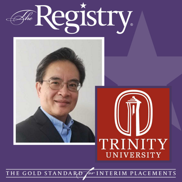 Congratulations to Registry Member Ben Lim on his placement as Interim Chief Information Officer at Trinity University.
