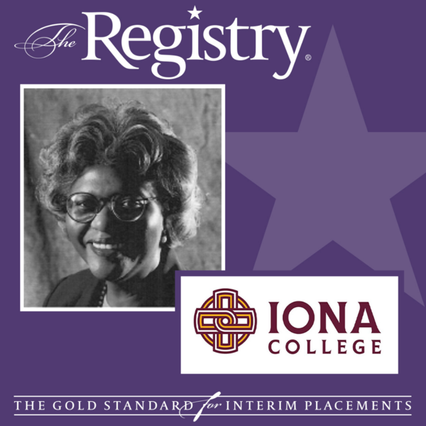 Congratulations to Registry Member Sheila Garland on her placement as Interim Nursing Director at Iona College.