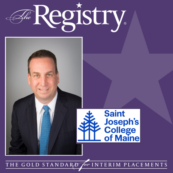 Congratulations to Registry Member Russ Mayer for his placement as Interim Chief Learning Officer at Saint Joseph's College of Maine.
