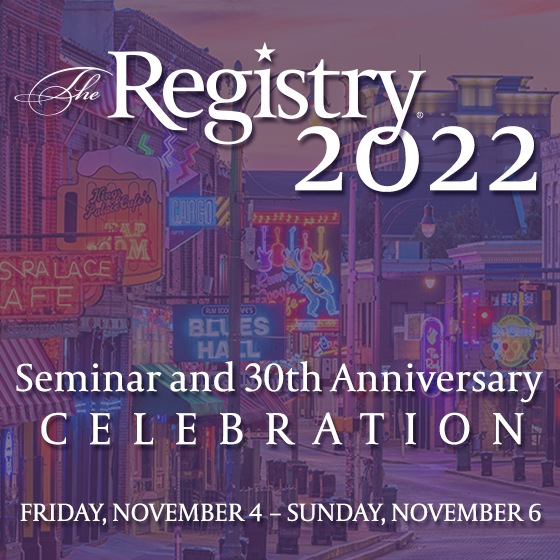 The Registry's 2022 Seminar and 30th Anniversary Celebration