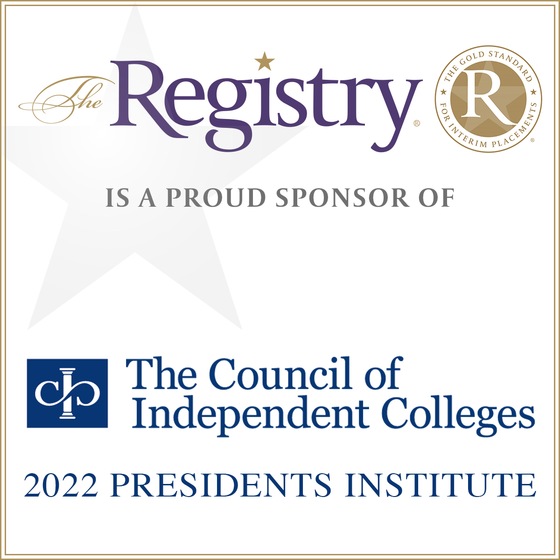 From January 4th through 7th, The Council of Independent Colleges will hold their 2022 Presidents Institute: "Recovery, Reckoning, Reinvention."