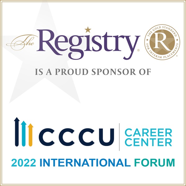 The Registry is thrilled to sponsor the 2022 Council for Christian Colleges & Universities (CCCU) International Forum in Dallas, Texas.