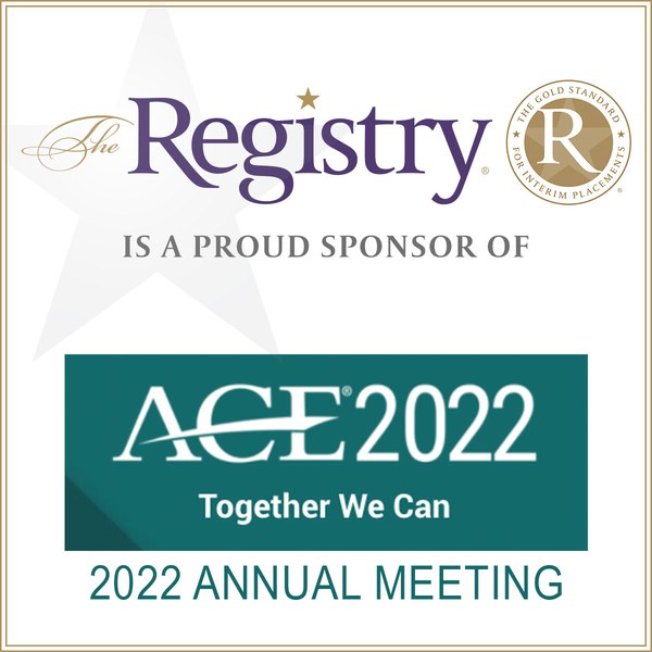 The ACE2022 Annual Meeting will be happening from March 5th through 7th in San Diego.