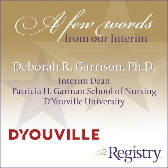 Thank you to Registry Member Deborah R. Garrison, Ph.D. for posting about your experience