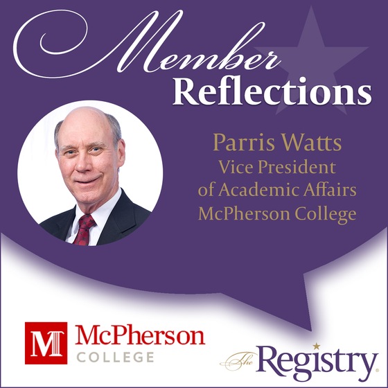 We are thankful to be able to work with such incredible and accomplished higher education leaders like Parris Watts.