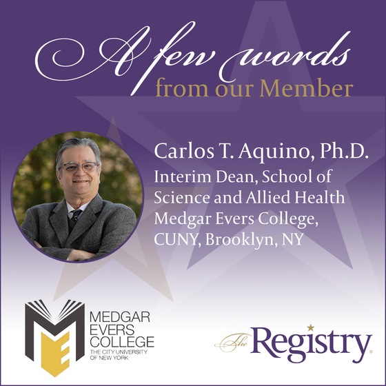 Such an amazing reflection from Registry Member Carlos T. Aquino, Ph.D. about his current interim role.
