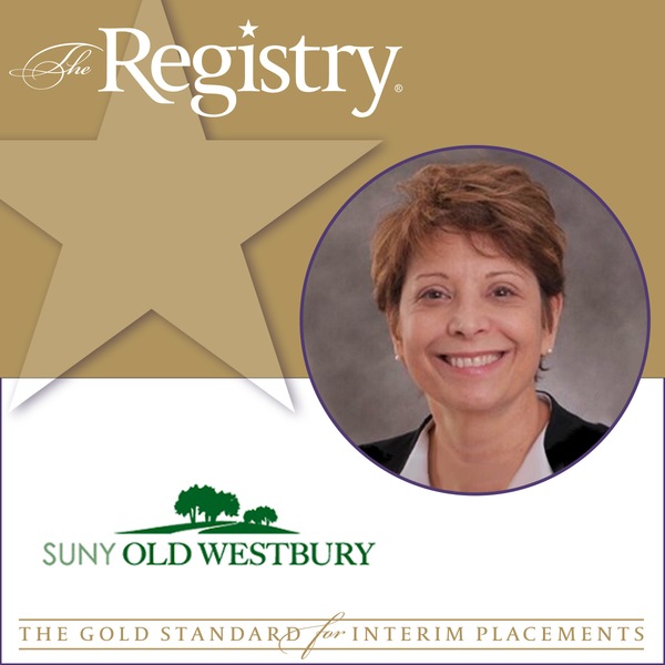 Well wishes to Registry Member Dorothy A. Escribano, Ph.D., as she joins the State University of New York at Old Westbury staff as Interim Provost.