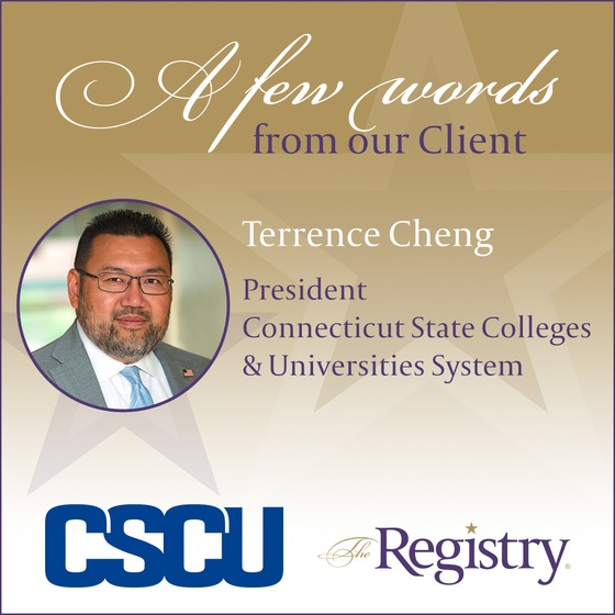 We would like to extend our sincere gratitude to Terrence Cheng for sharing his positive experience with The Registry.