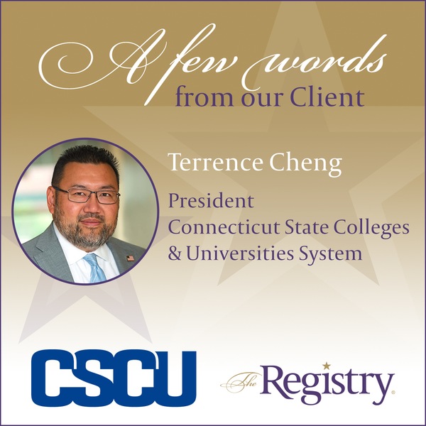We would like to extend our sincere gratitude to Terrence Cheng for sharing his positive experience with The Registry.