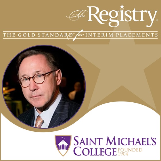 Best wishes to Registry Member Lewis Thayne as he joins Saint Michael’s College as Interim President.