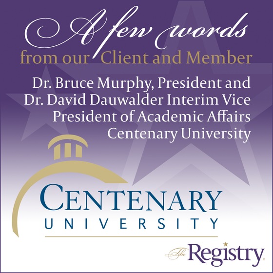 The Registry’s proven process of matching clients with vetted Members who have demonstrated experience in the positions where they are placed is a reflection of our unwavering commitment to excellence. Thank you to Dr. Bruce Murphy and Dr. David Dauwalder