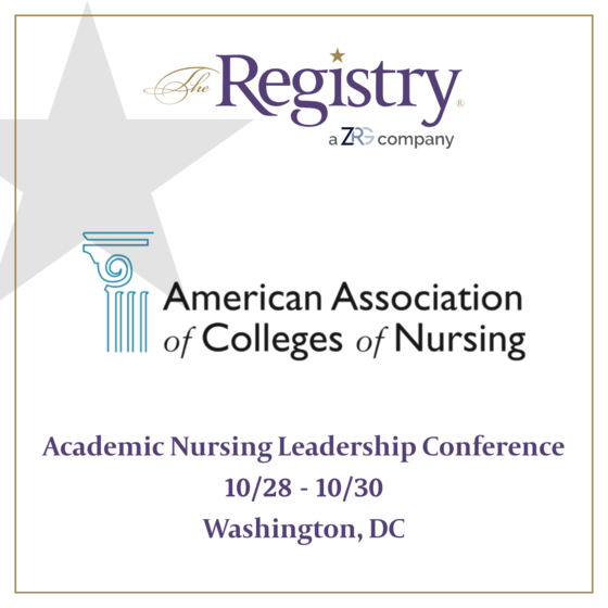 The Academic Nursing Leadership Conf. in Washington, D.C. starts today! Be sure to say “hello” to Kevin Matthews, Registry Chief Executive Officer, at the event!