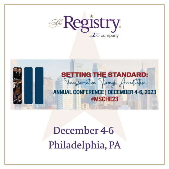 There is just one week until the 2023 Middle States Commission on Higher Education (MSCHE) Annual Conference begins in Philadelphia, PA.
