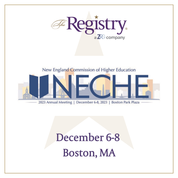 We are one week out from The New England Commission of Higher Education (NECHE) Annual Meeting in Boston, MA.