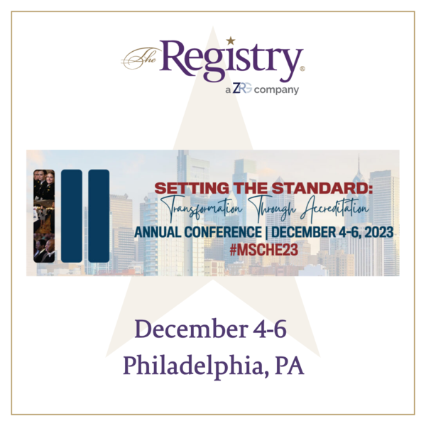 The Middle States Commission on Higher Education (MSCHE) Annual Conference kicks off tomorrow, December 4th, in Philadelphia, PA.