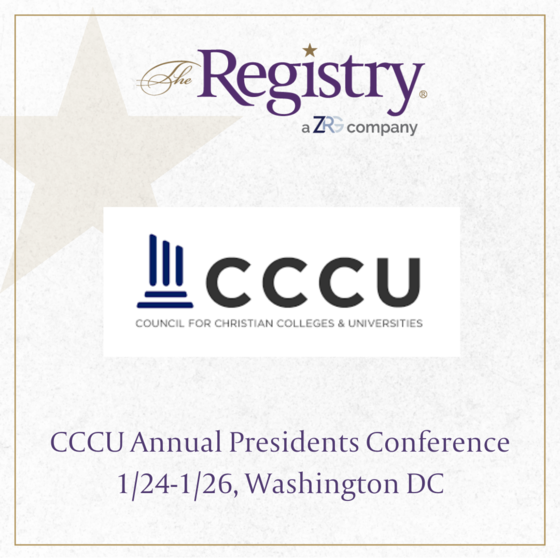 Tomorrow is the first day of the CCCU Annual Presidents Conference in Washington, D.C.