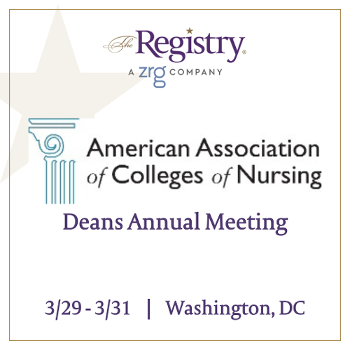 The American Association of Colleges of Nursing (AACN) Deans Annual Meeting starts tomorrow!
