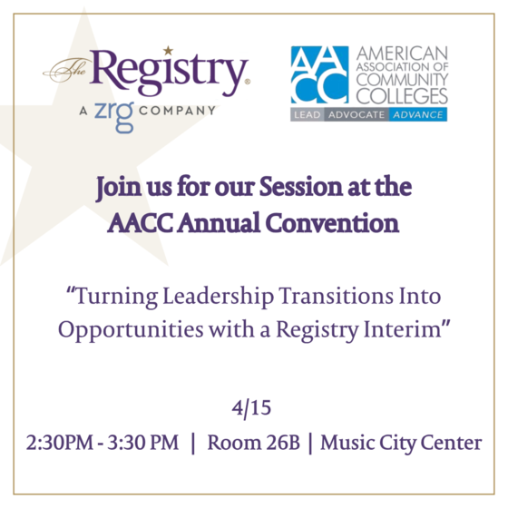 Join us for an engaging and insightful session at the American Association of Community Colleges (AACC) 2025 Annual Convention!