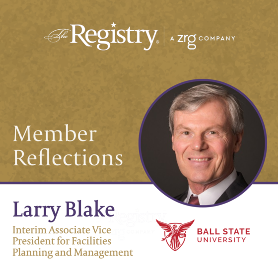 Many thanks to Registry Member Larry Blake for providing a glimpse into his time at Ball State University.